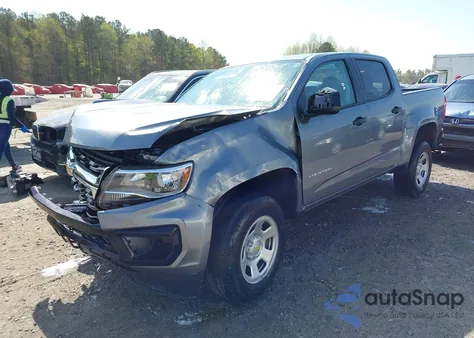 2021 Chevrolet Colorado 2Wd Short Box Wt z USA, uszkodzony, nr VIN 1GCGSBEA0M1288916